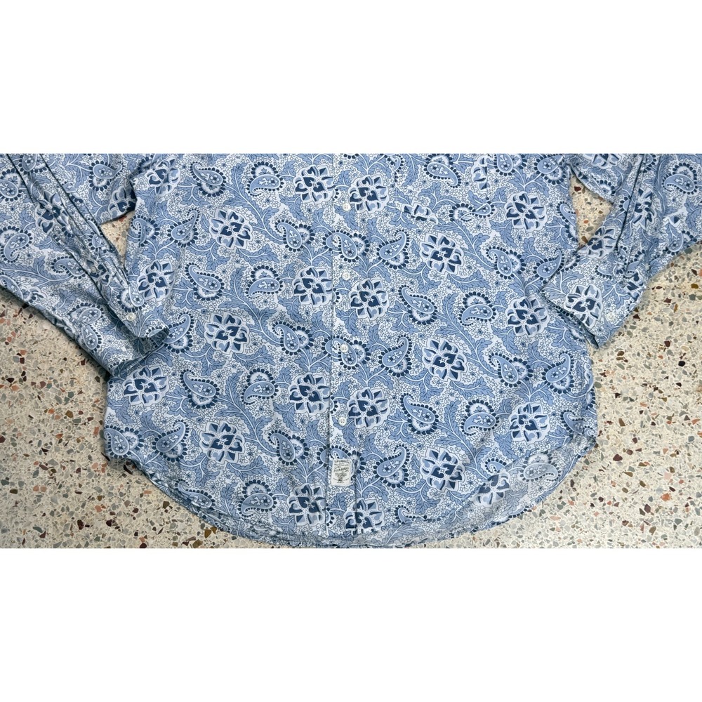 Ralph Lauren Polo Jeans Co. Vtg Men's Flower Pattern Long Sleeve Shirt Size XL - Picture 3 of 9